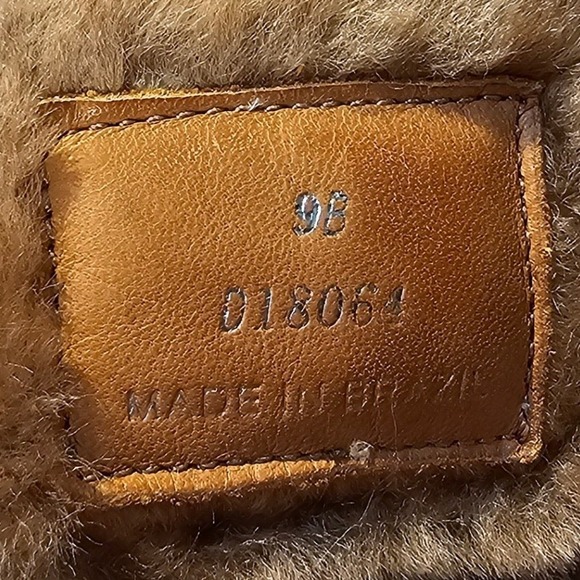 Cole Haan Womens Brown Suede Metallic Bronze Moto Boots Vibram Sole 9B 018064 - Picture 3 of 9